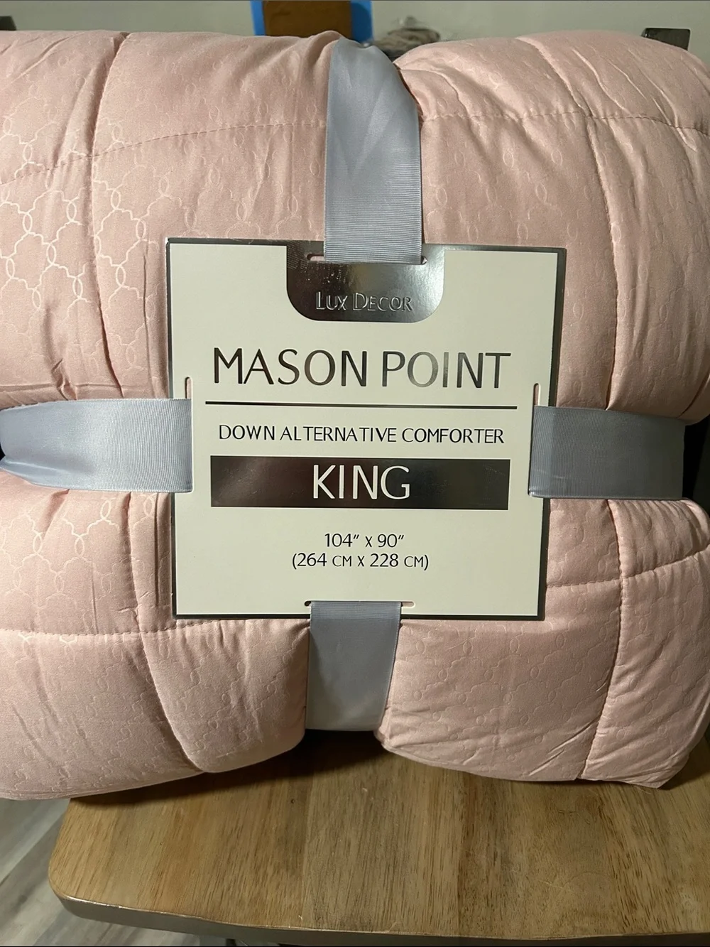 King Down Alternative Comforter Blush Pink 104x90 Polyester